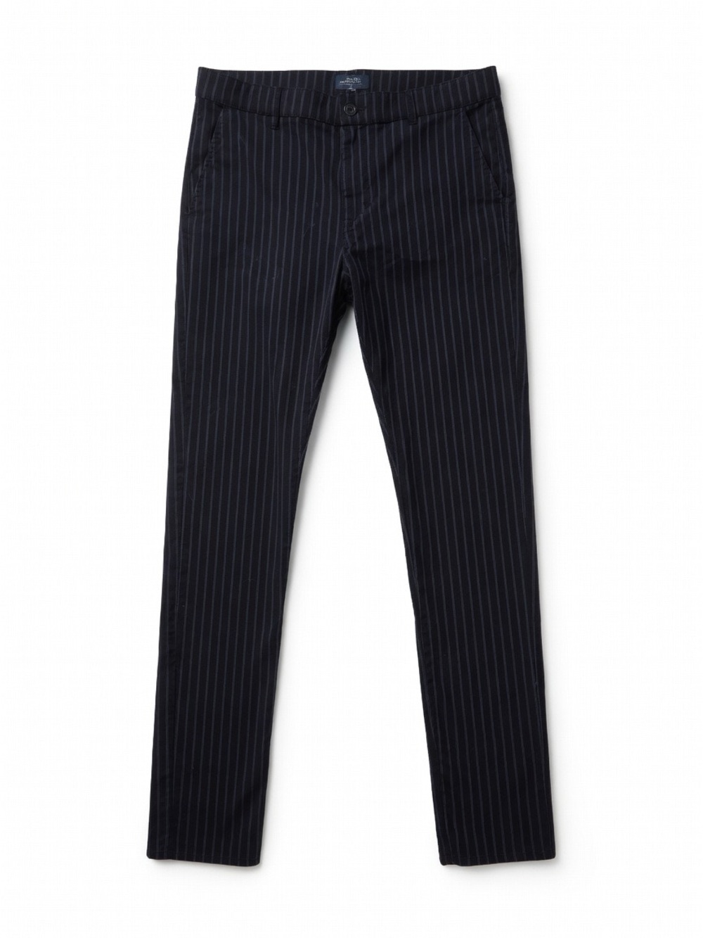 Zanerobe Black Pinstripe Dress Pants - Slim Fit